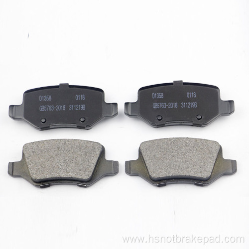 D1358 Mercedes W169 Rear Ceramic Brake Pads